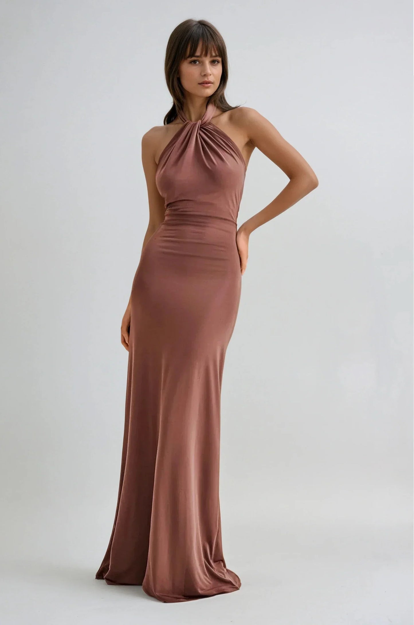 Leah | Halter maxi jurk