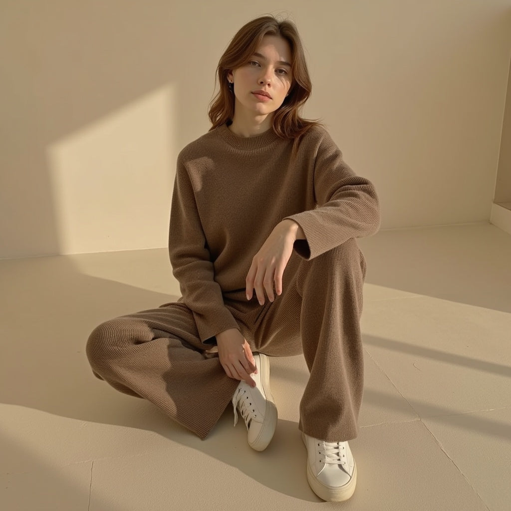 Brigitte | Gebreide Trui & Broek