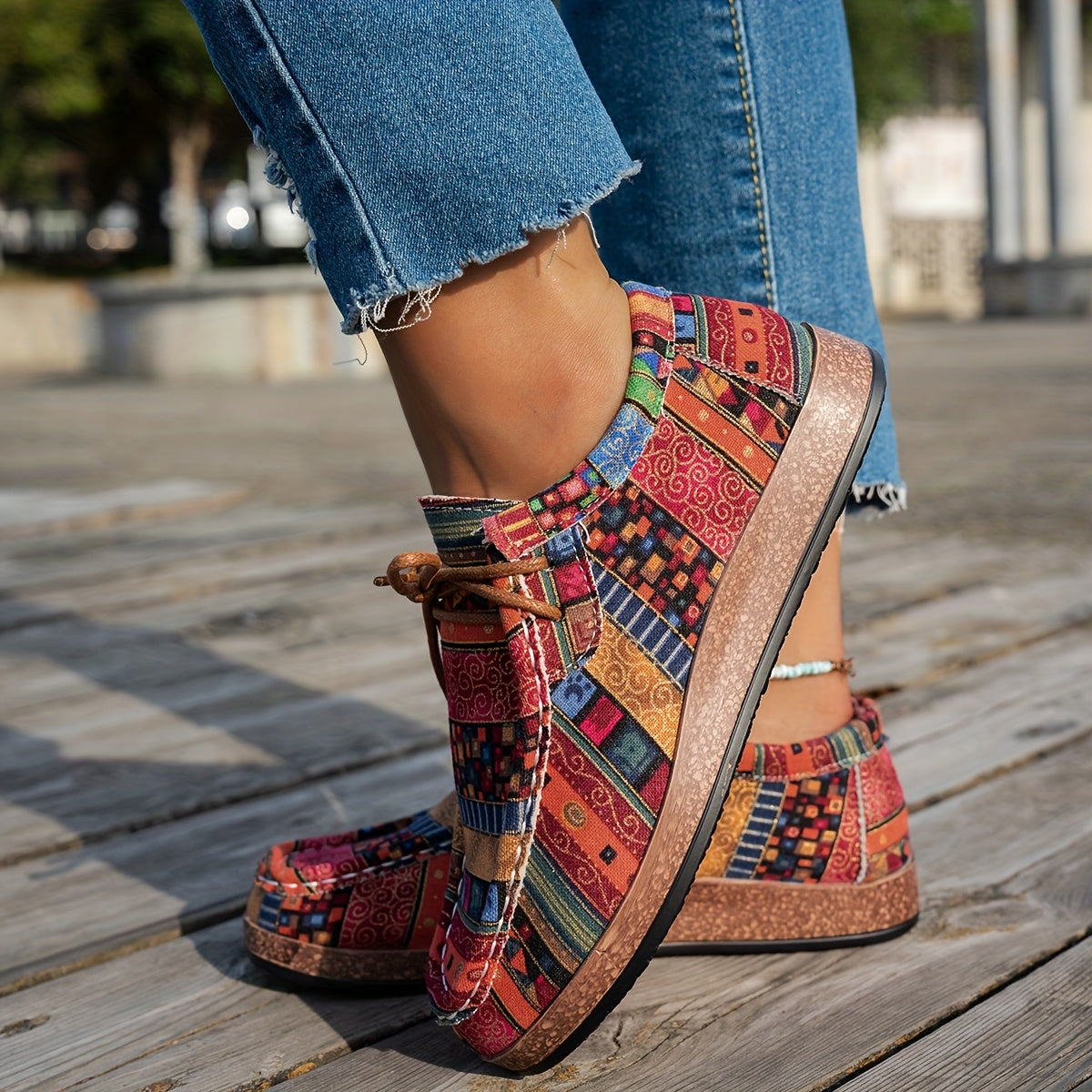 Lémoda| Kleurrijke Retro Damesschoenen