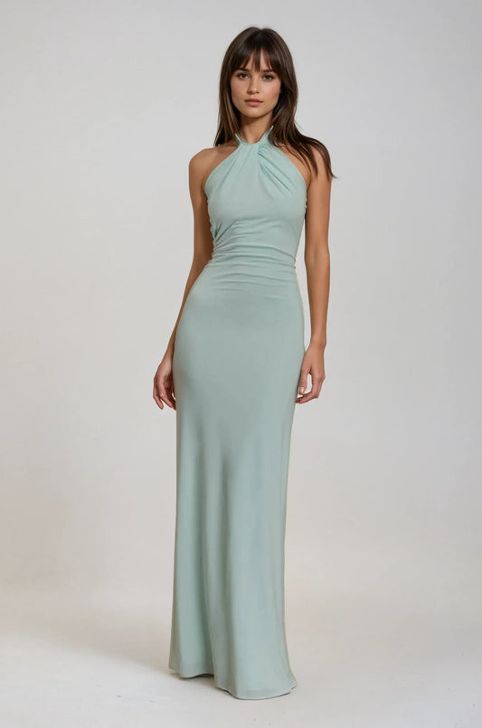 Leah | Halter maxi jurk