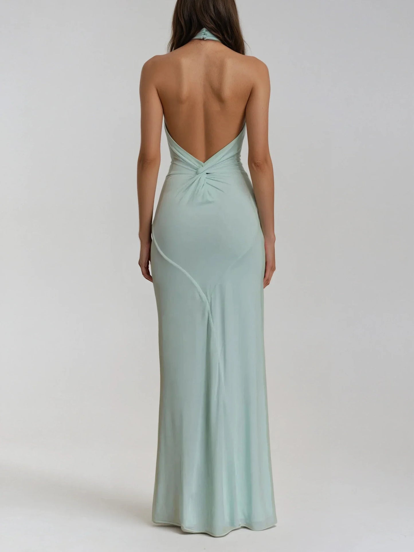 Leah | Halter maxi jurk