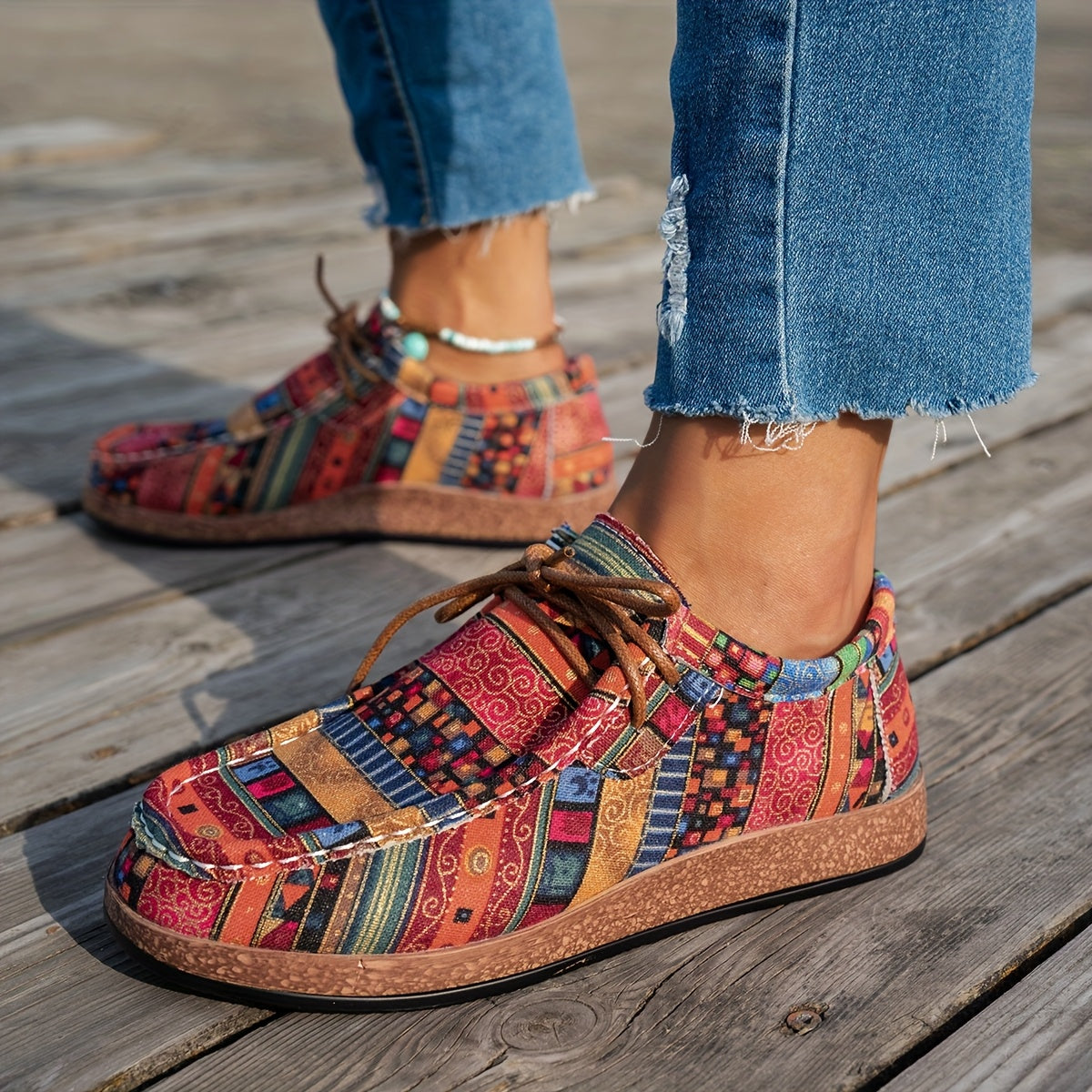 Lémoda| Kleurrijke Retro Damesschoenen