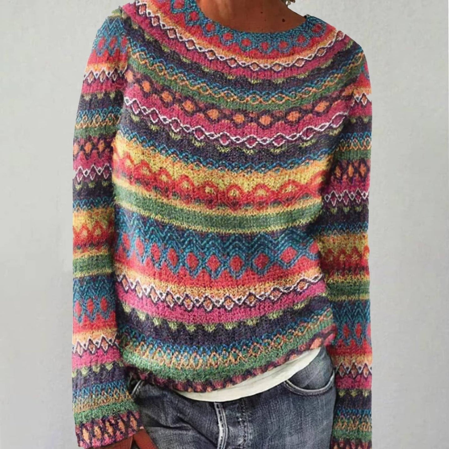Amelia | Comfortabele Retro-Trui