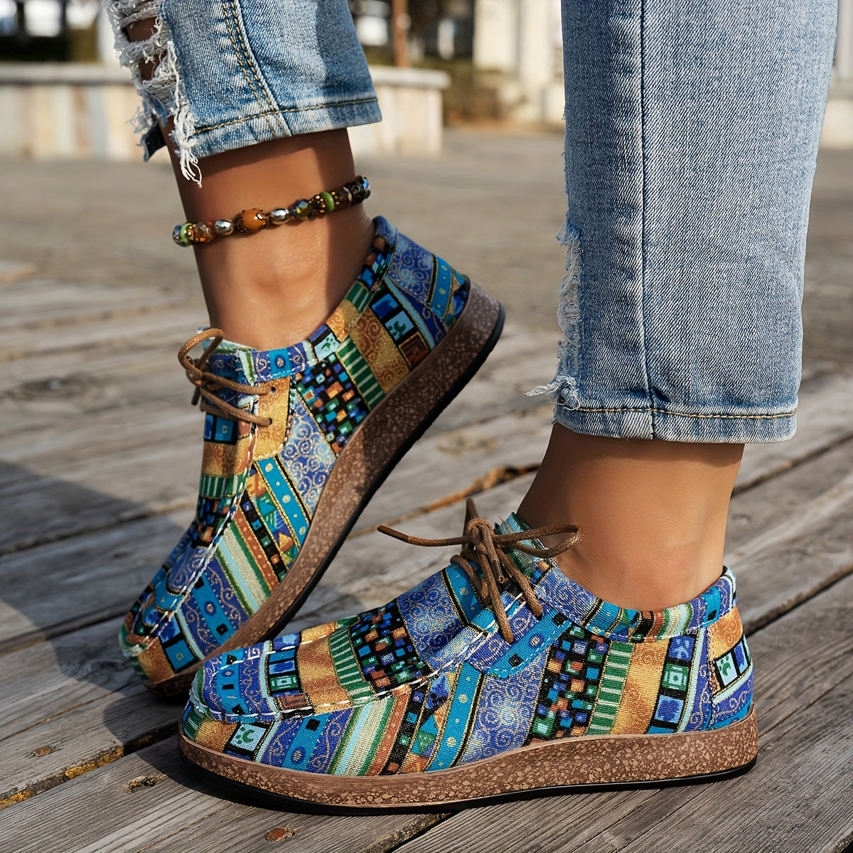 Lémoda| Kleurrijke Retro Damesschoenen