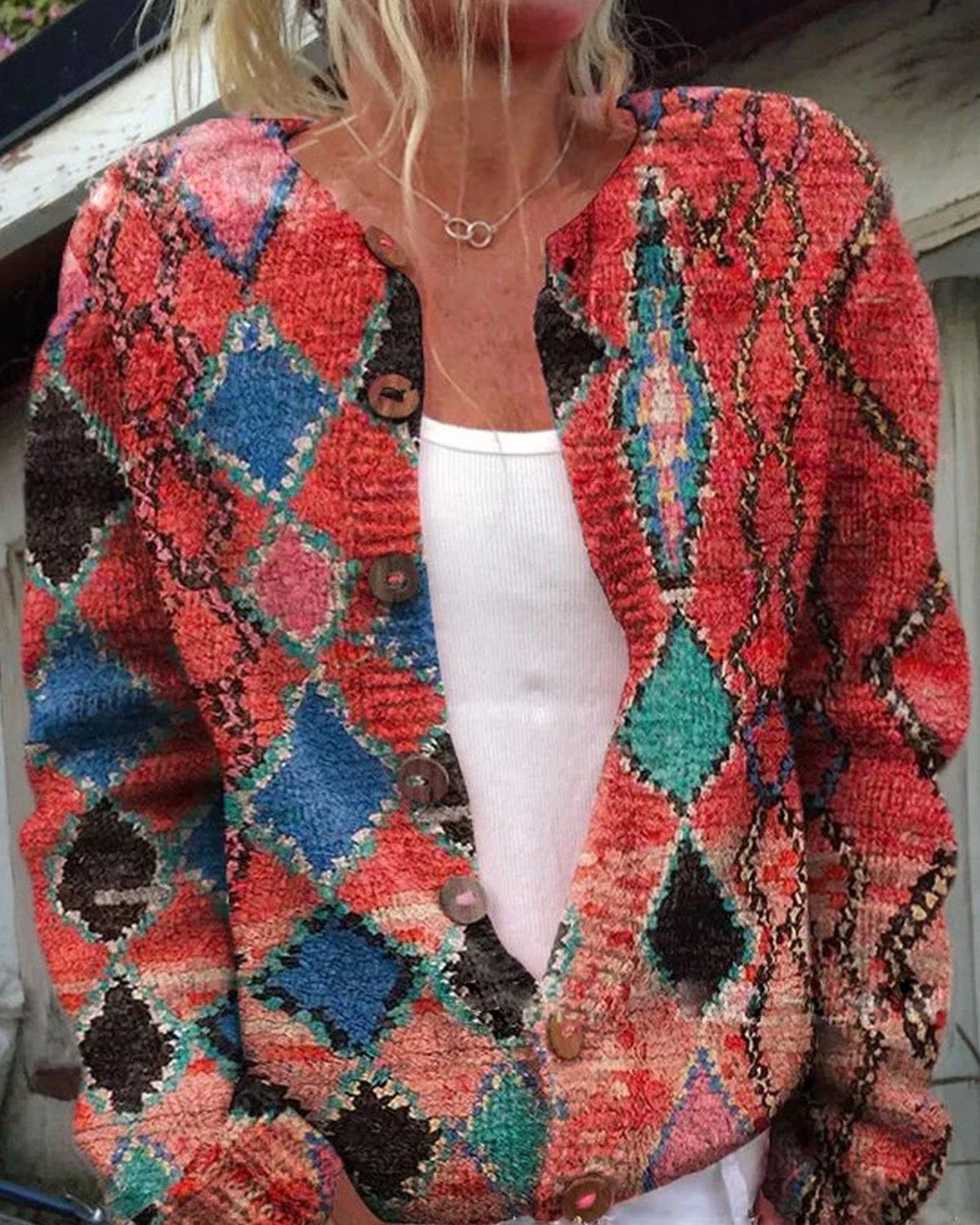 Clara Fontenay | Cardigan met gebloemd breisel