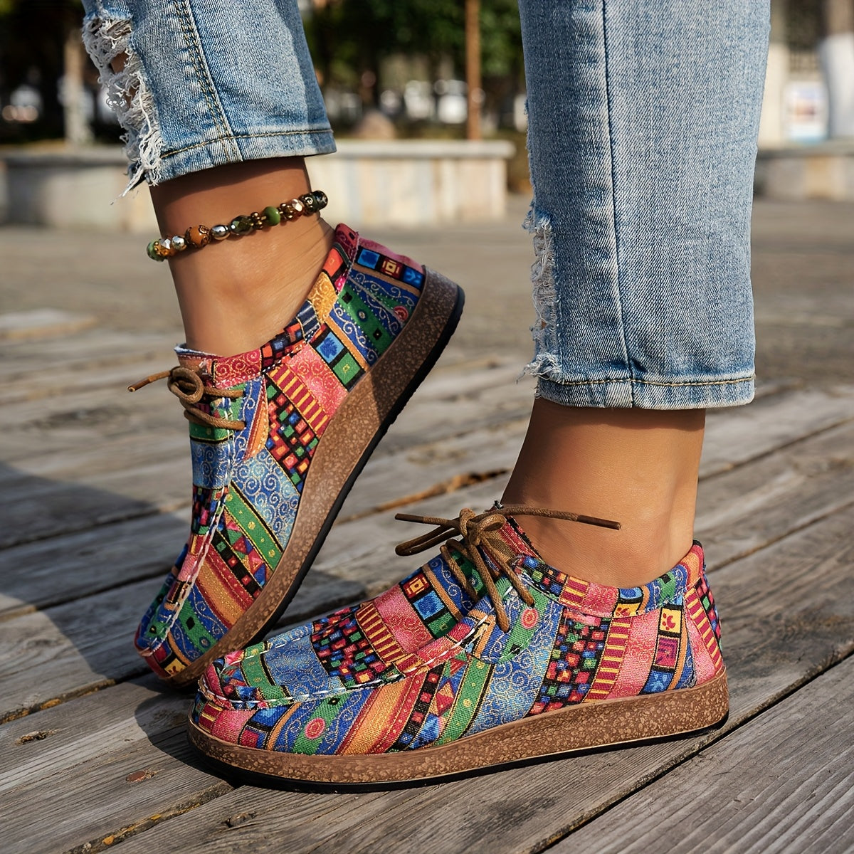 Lémoda| Kleurrijke Retro Damesschoenen