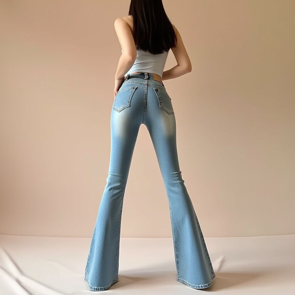 Jeanne | Hoge Taille Flared Broek