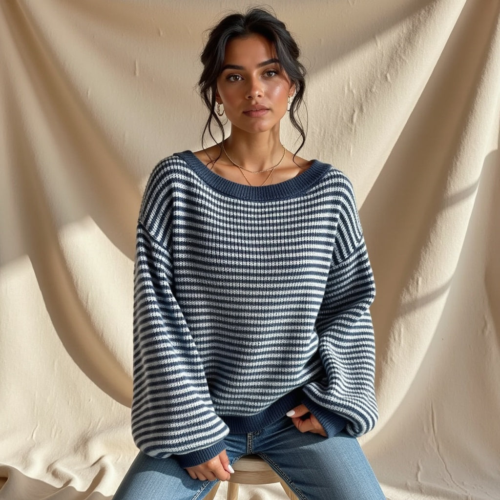 Clothilde | Gebreide Off-Shoulder Top