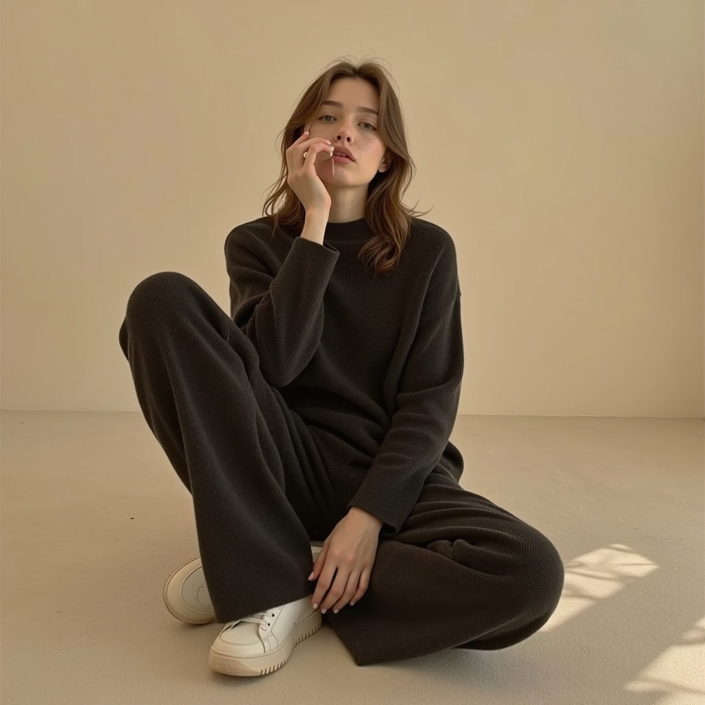 Brigitte | Gebreide Trui & Broek